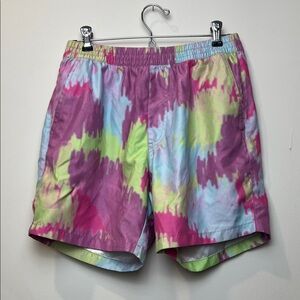 Vibrant Tie-Dye Swim Trunks